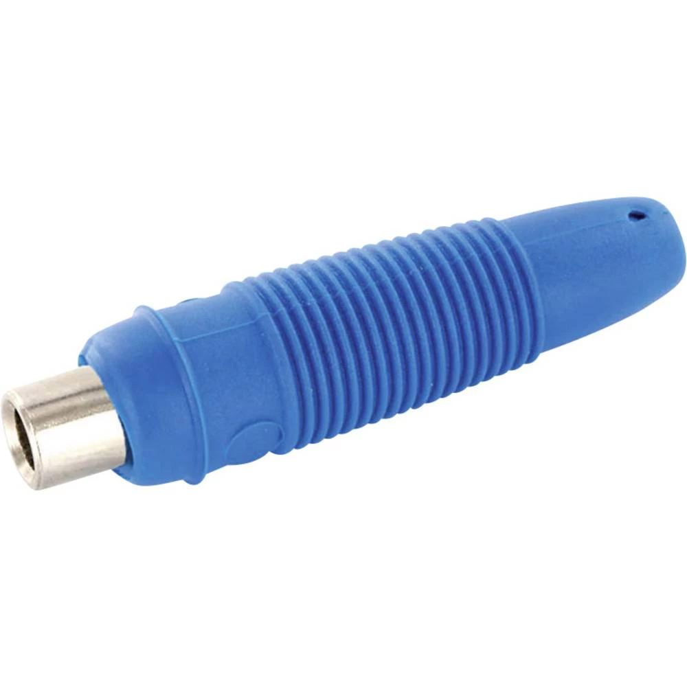 Laboratorijski ženski konektor Konektor, ravni Zatik-&Oslash;: 4 mm Plava boja econ connect 100 ST slika