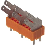 Plosnati razdjelnik, širina utikača: 6.3 mm debljina utikača: 0.8 mm 135 ° djelomično izolirani, narančaste, srebrne boje Weidmü