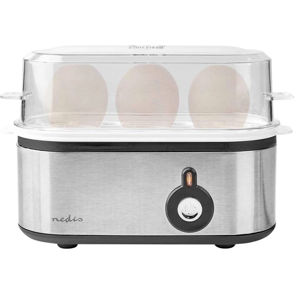 Nedis KAEB120EAL kuhalo za jaja aluminij boja, crna, prozirna slika