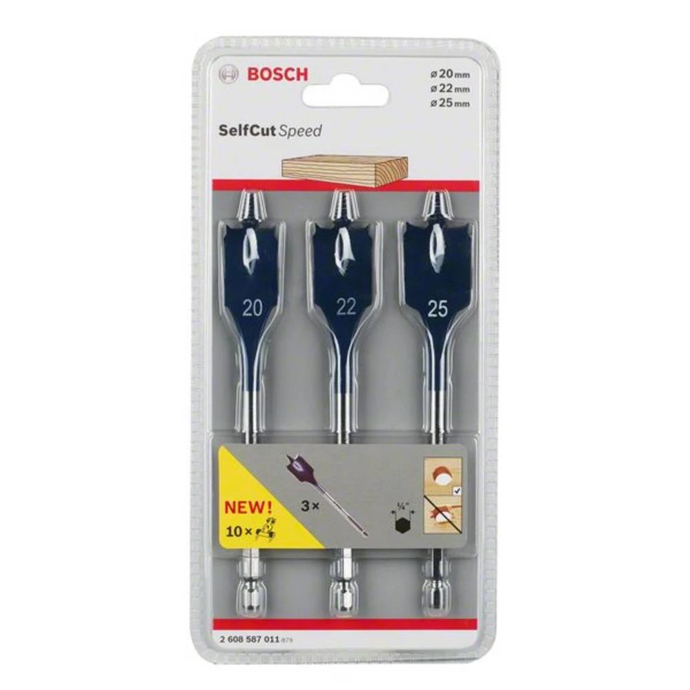 Drvo-svrdlo za glodanje-komplet 3-dijelni Bosch Accessories 2608587011 1/4 "(6.3 mm) 1 Set slika