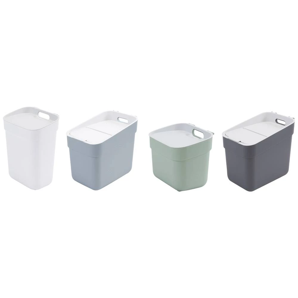 Curver Ready to Collect 254717 sustav za separaciju otpada plastika bijela, tamnosiva, zelena, plavo-siva boja 1 St. slika