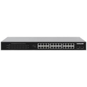 Intellinet 24-Port Gigabit Ethernet PoE+ Switch mit 2 SFP-Ports PoE-Strombudget 370 W 19'' 19'' mrežni prekidač 10 / 100 / 1000 MBit/s IEEE802.3af (15.4 W), IEEE802.3at (30 W) slika