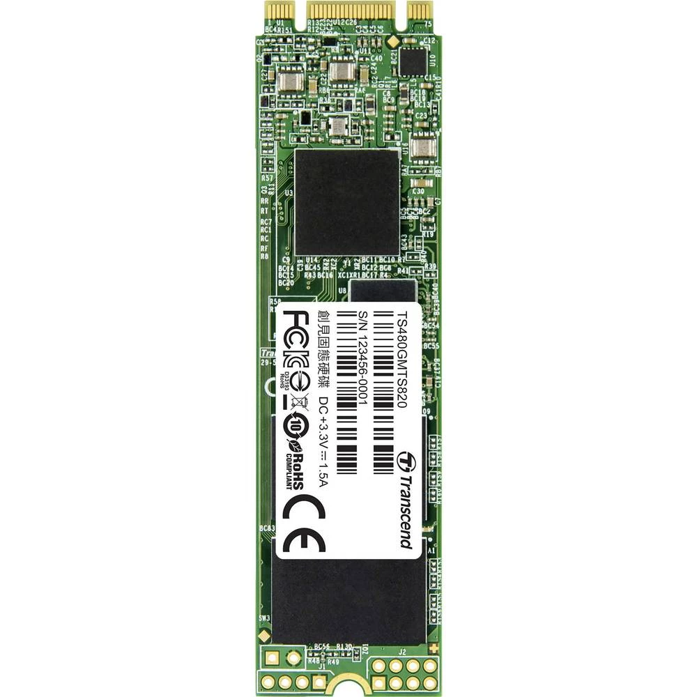 Unutarnji SATA M.2 SSD 480 GB Transcend MTS820 Maloprodaja TS480GMTS820 M.2 slika