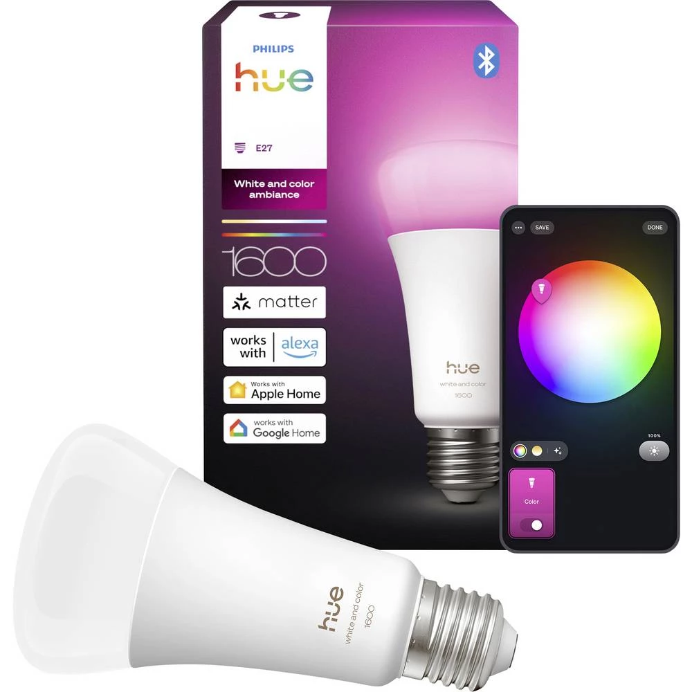 Philips LED žarulja 929003853601 Energetska učinkovitost 2021: D (A - G) Hue White & Col. Amb. slika