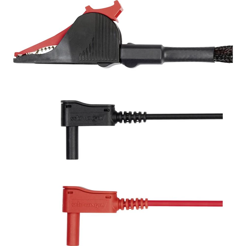 Schützinger KWML 7420 / SAK / 1 / 150 mjerni kabel [konektor 4 mm - Kelvin stezaljka] crna/crvena 1 St. slika