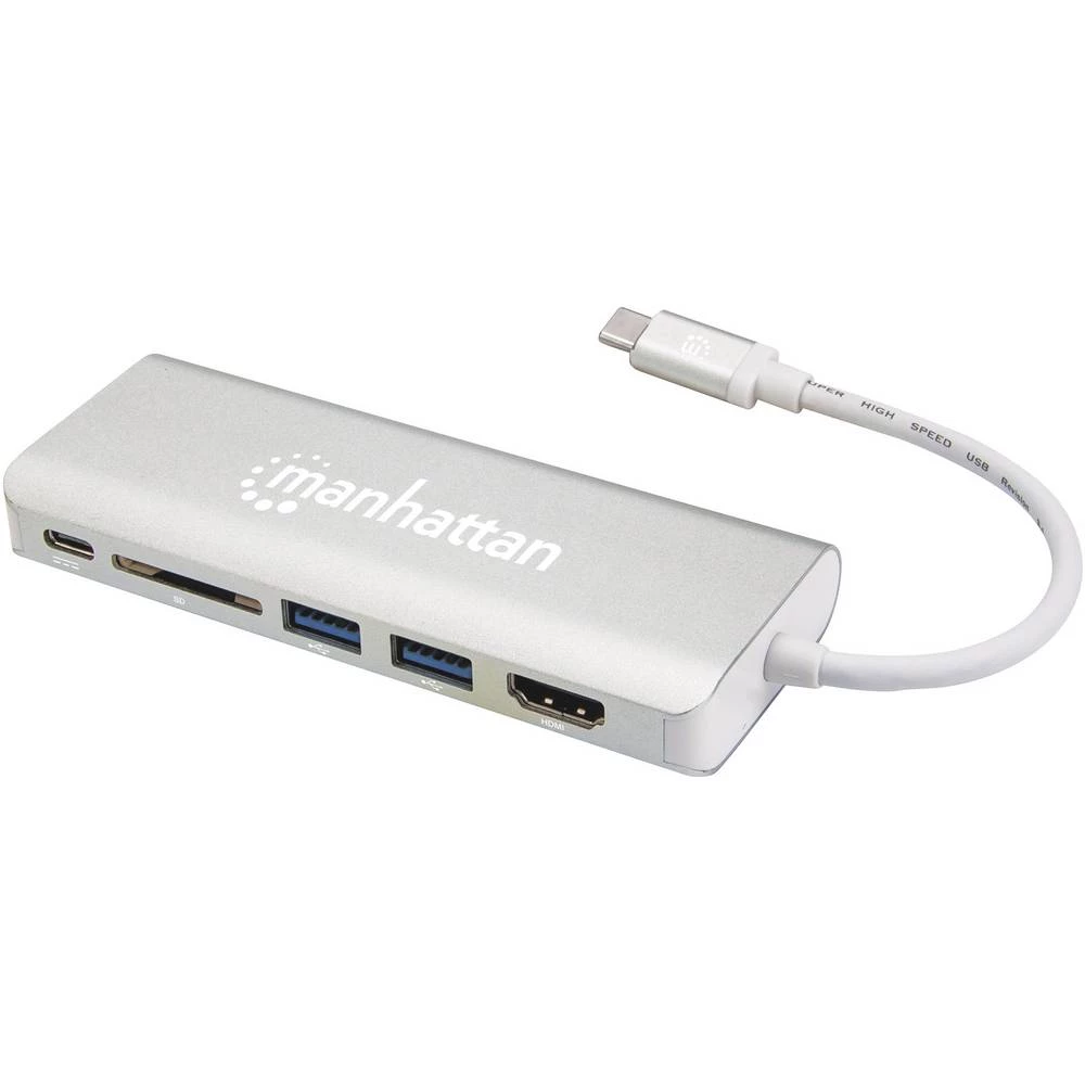 USB Adapter [1x Muški konektor USB-C&trade; - 1x Ženski konektor HDMI, Ženski konektor RJ45, Ženski konektor USB 3.0 tipa A, Žen slika