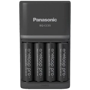 Panasonic Smart & Quick BQ-CC55 +4x eneloop Pro AA punjač za akumulatorski paket nikalj-metal-hidridni micro (AAA), mignon (AA) slika