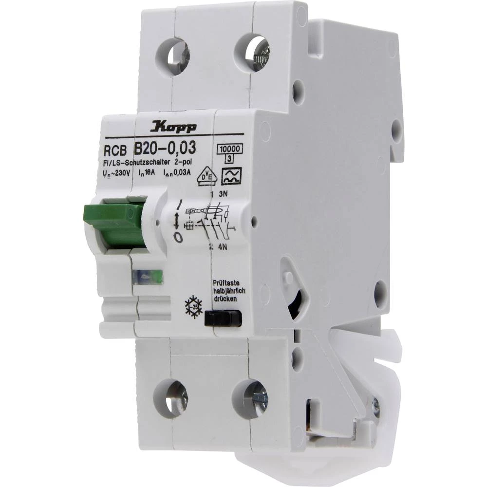 Kopp 742015010 FID zaštitna sklopka/zaštitna sklopka za vodove 20 A 0.03 A 230 V slika