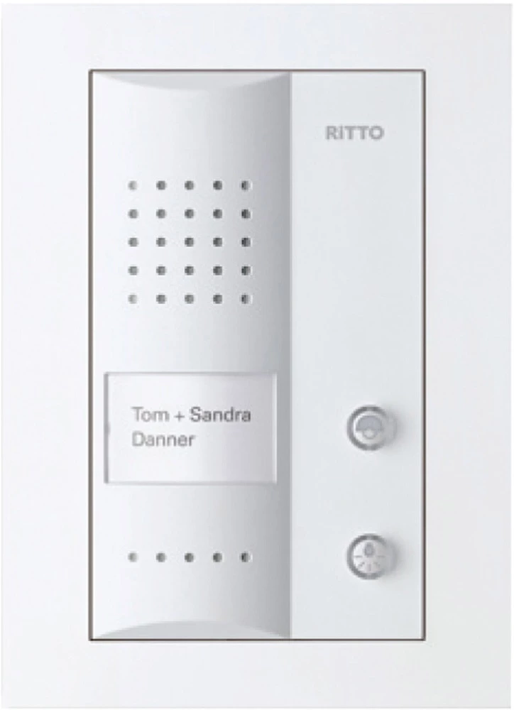Ritto by Schneider 1732270 Video-portafon Schneider Electric ugradbeni okvir 1732270 bijeli Bijela slika