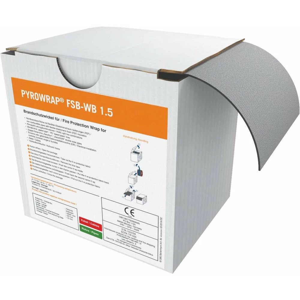 OBO Bettermann 7203163 Kabelske kanalice Zaštita od požara 10000x125x2 slika