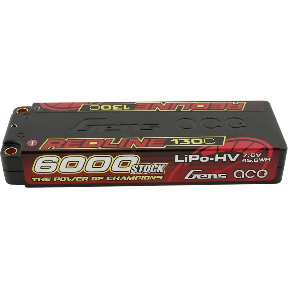 Gens ace lipo akumulatorski paket za modele 7.6 V 6000 mAh Broj ćelija: 4 130 C tvrdo kućište slika