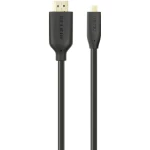 Belkin HDMI Priključni kabel [1x Muški konektor HDMI - 1x Muški konektor Micro HDMI tipa D] 1 m Crna