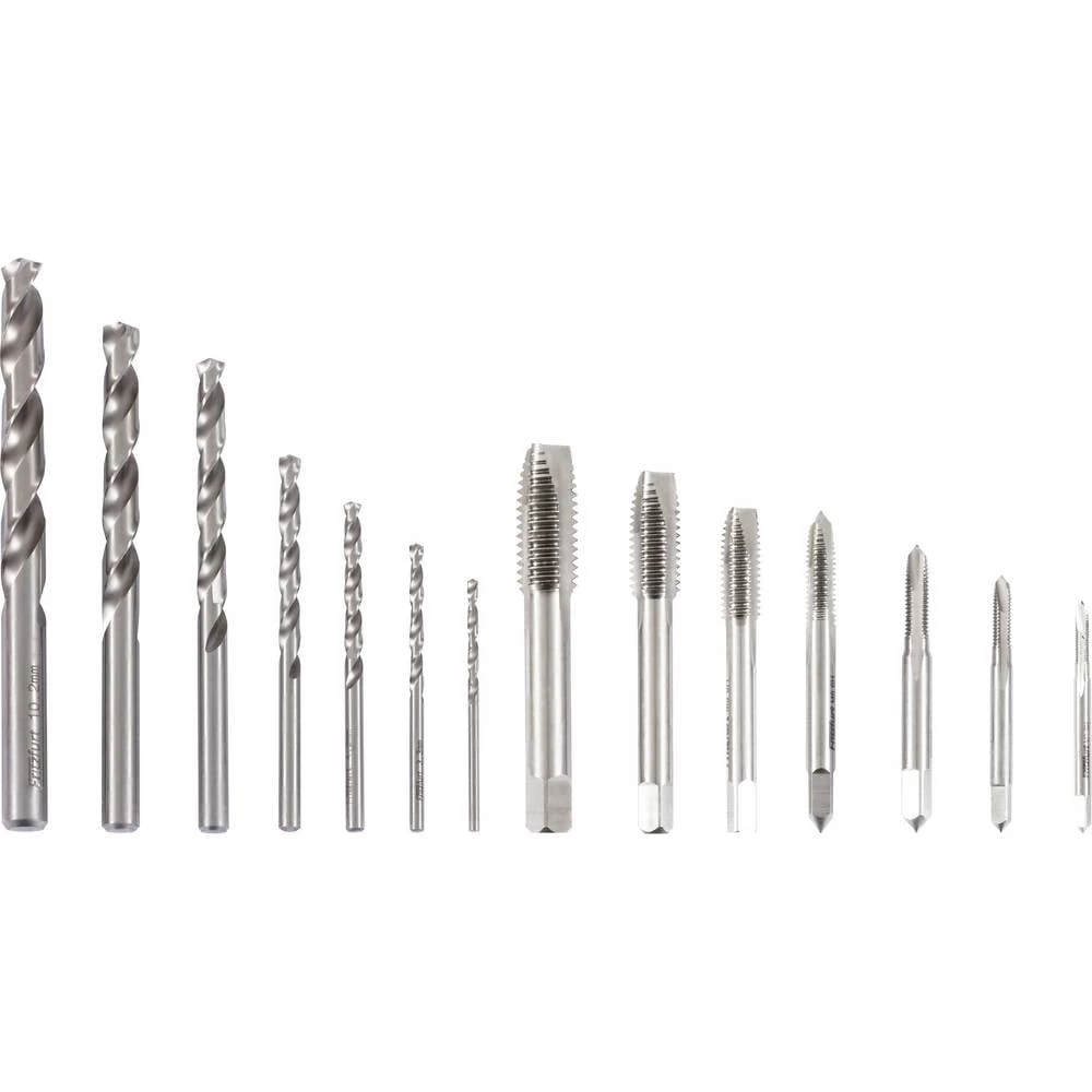 FRITZFURT 3701-6015 komplet strojnih ureznika navoja 15-dijelni 2.5 mm, 3.3 mm, 4.2 mm, 5 mm, 6.7 mm, 8.5 mm, 10.2 mm DI slika