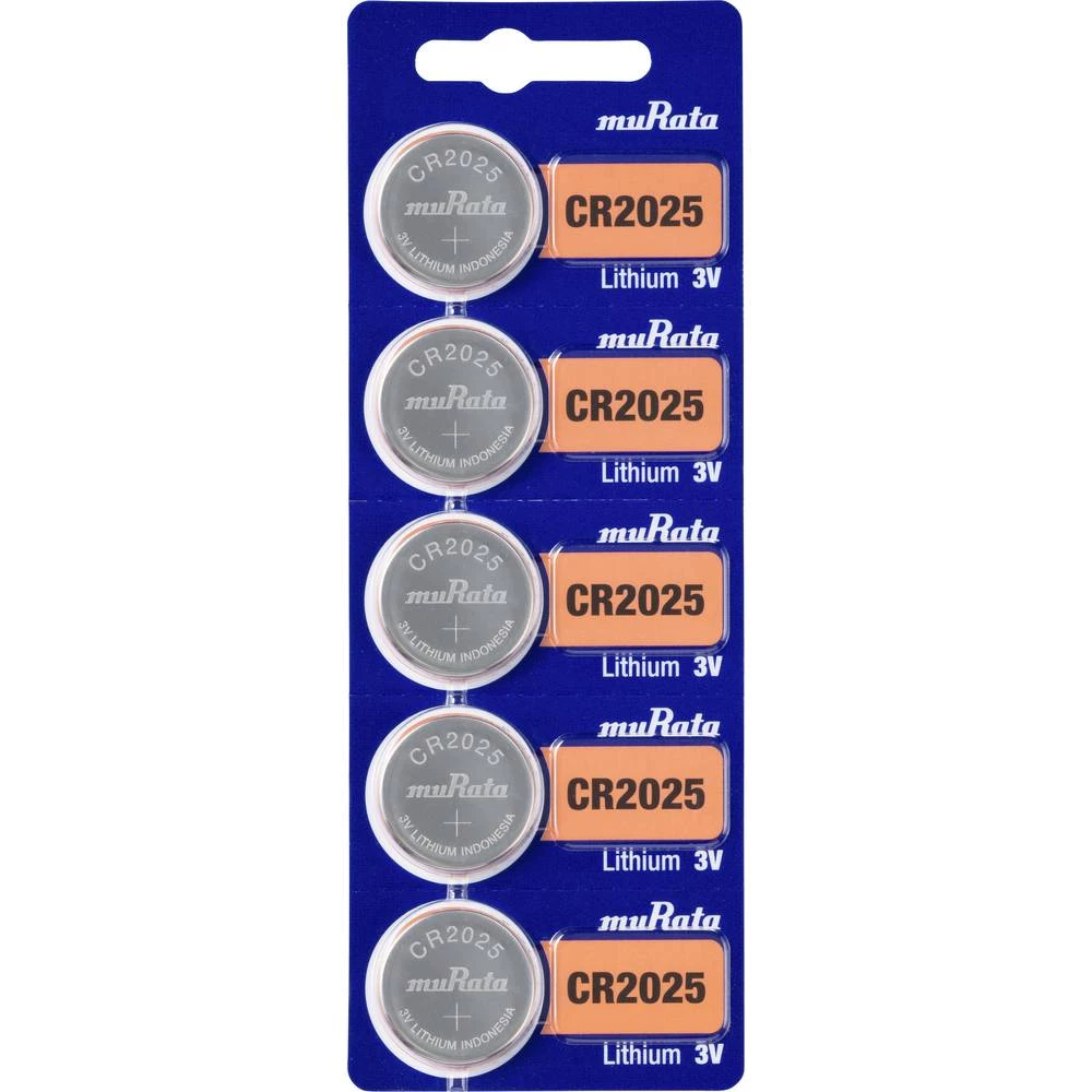 Murata CR2025-BEABAE gumbasta baterija cr 2025 litijev 160 mAh 3 V 5 St. slika