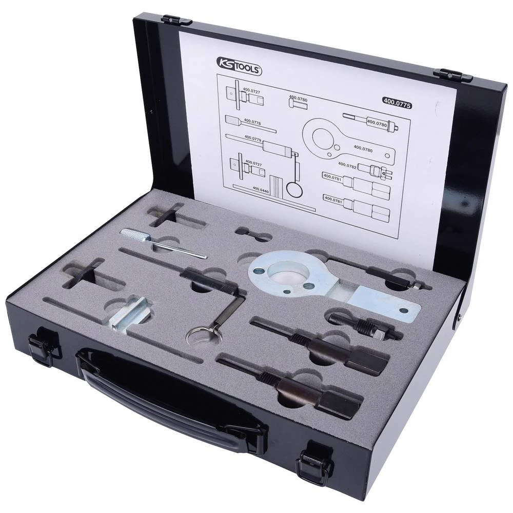 KS Tools 4000775 Set alata za mjerenje vremena motora za GM / Opel / Saab, 11 kom slika