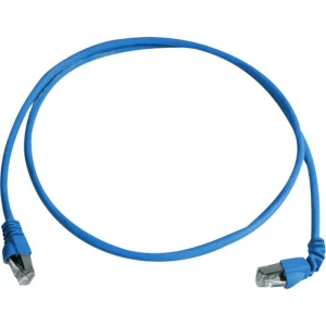 LAN (RJ45) Mreža Priključni kabel CAT 6A S/FTP 1.00 m Plava boja Vatrostalan, Bez halogena Telegärtner slika