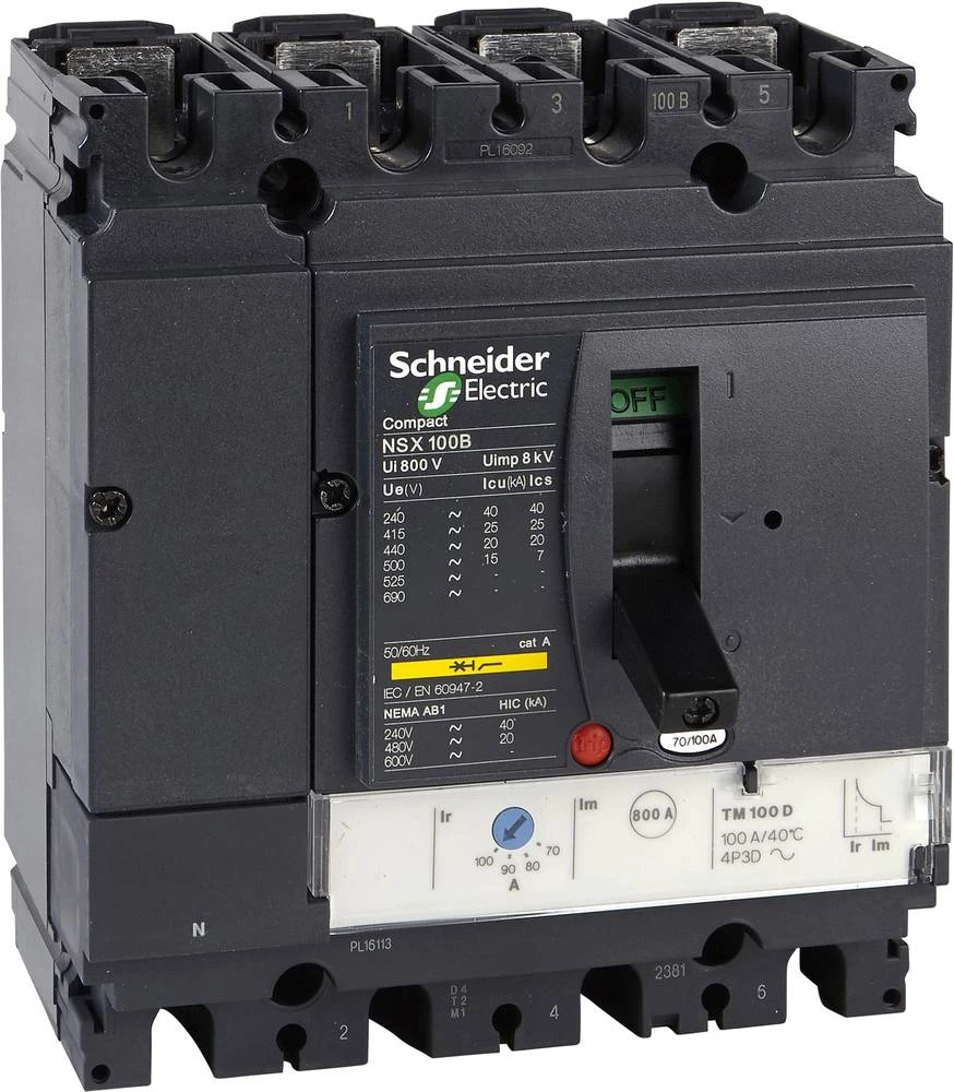 Učinski prekidač 1 ST Schneider Electric LV429570 Preklopni napon (maks.): 690 V/AC (Š x V x d) 140 x 161 x 86 mm slika