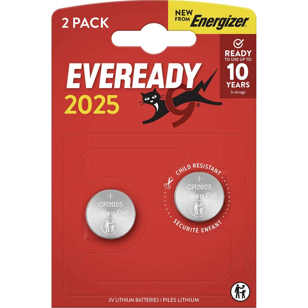 Eveready gumbasta baterija CR 2025 3 V 2 St. E304439300 slika