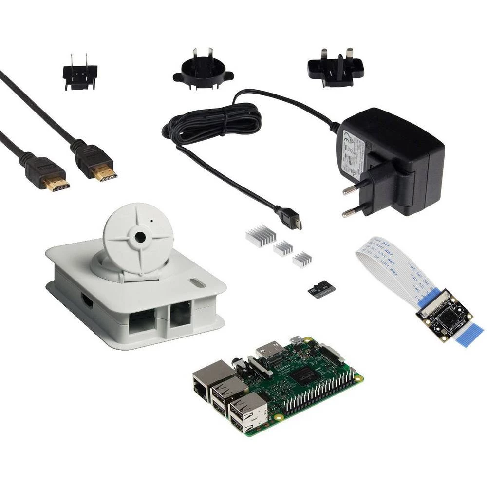Raspberry Pi&reg; 3 B+ Camera Set 1 GB 4 x 1.4 GHz uklj. modul kamere, Uklj. napajanje, uklj. kućište, uklj. hladnjak, uklj. HDM slika