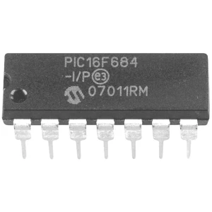 Microchip Technology  ugrađeni mikrokontroler PDIP-14 8-Bit 10 MHz Broj I/O 12 Tube slika
