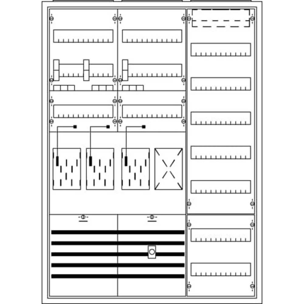 Striebel & John 2CPX034050R9999 KS3215 ormar za brojilo   Broj redova = 7 slika