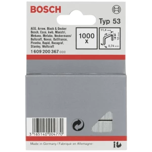 Spajalice 1000 St. Bosch Accessories 1609200367 Dimenzije (D x Š) 12 mm x 6 mm slika