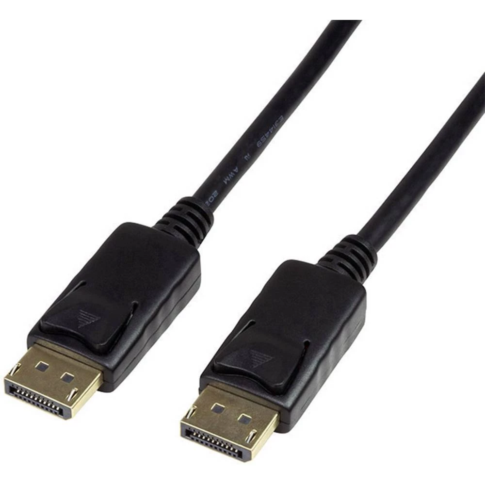 LogiLink DisplayPort Priključni kabel [1x Muški konektor DisplayPort - 1x Muški konektor DisplayPort] 1.80 m Crna slika