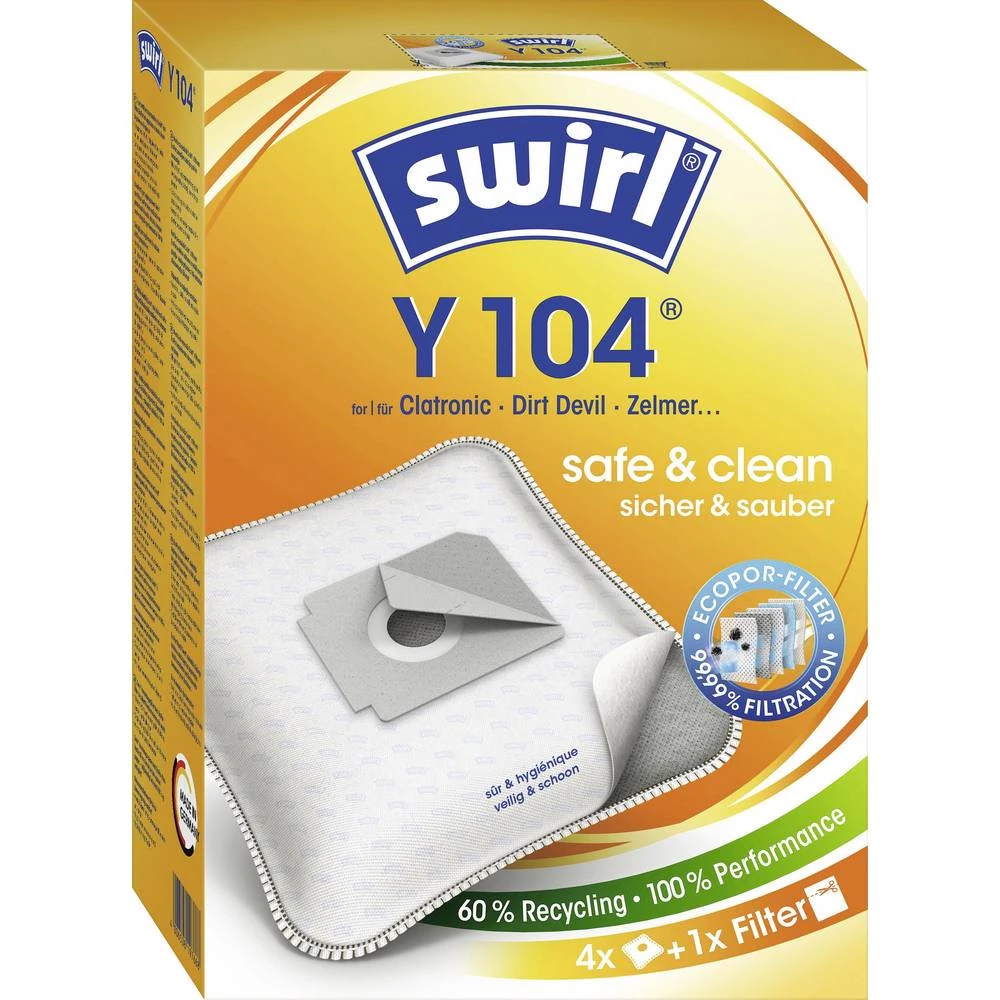 Swirl Y 104 MP Plus AirSpace Staubsaugerbeutel vrećica za usisivače 4 kom. slika