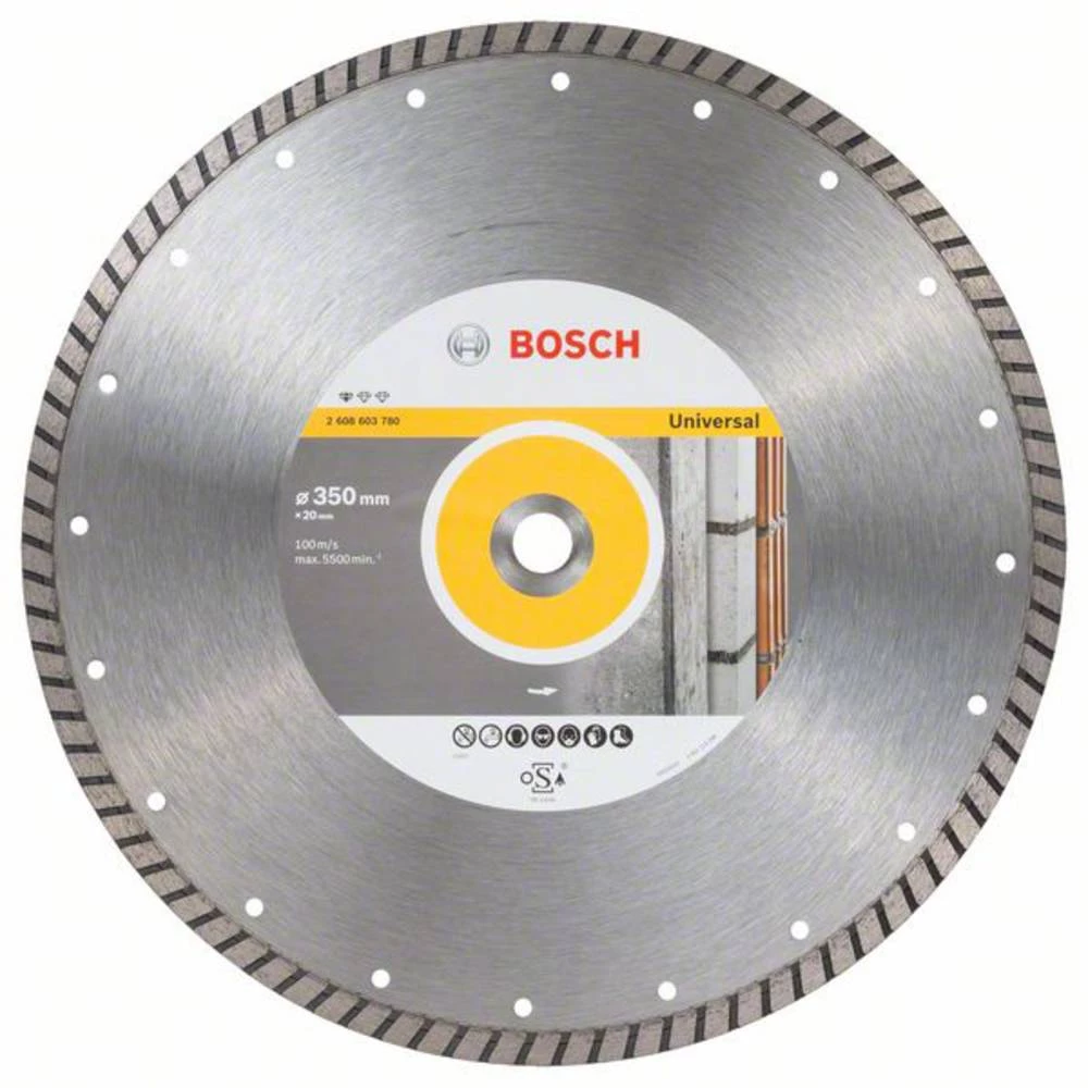 Dijamantna rezna ploča Standard za Universal Turbo, 350 x 20.00 x 3 x 10 mm Bosch Accessories 2608603780 promjer 350 mm 1 ST slika