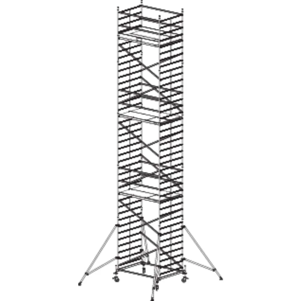 Sinterbronze (value.2976892) Skela Mobilna Radna visina (maks.): 11.30 m Krause ProTec XXL 911193 Srebrna 272 kg slika