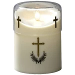 Konstsmide 1869-180 LED svijeća komemorativno svjetlo toplo bijela LED krem-bijela timer, s prekidačem