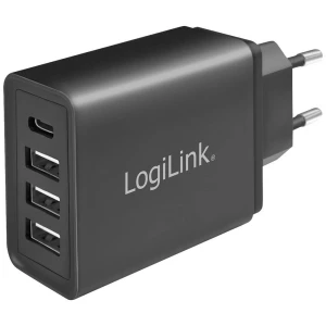 LogiLink  PA0221 USB punjač unutrašnje područje, utičnica Izlazna struja maks. 2400 mA 4 x ženski konektor USB-C™, USB-A slika