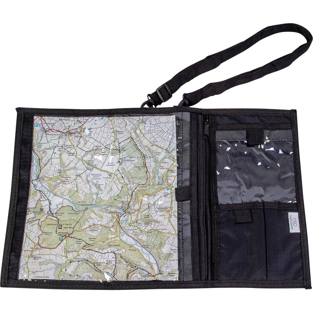 Torbica za zemljopisnu kartu Explorer MAP001-BK Highlander, futrola za kartu 45.5x14.5 (D x Š) 425 mm x 145 mm crna slika