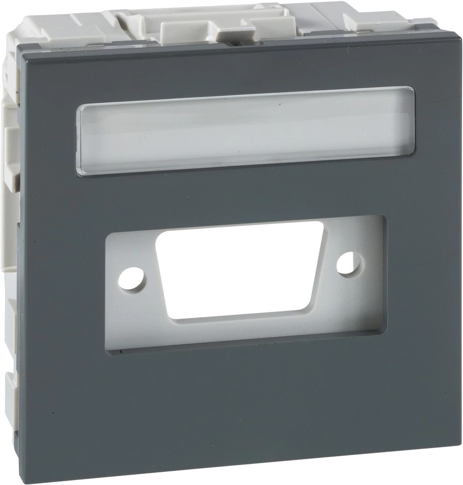 Schneider Electric INS64701 Kabelske kanalice Schneider INS64701 podatkovni modul 1 D-Sub 9 Siva slika