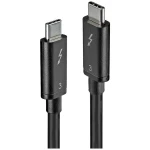 LINDY Thunderbolt™ kabel Thunderbolt™ 3 USB-C™ utikač, USB-C™ utikač 0.8 m crna  41558