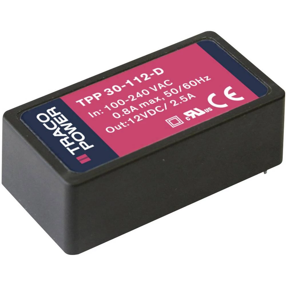 TracoPower TPP 30-148-D AC/DC napajač za tiskano vezje 630 mA 30 W +48.0 V/DC slika