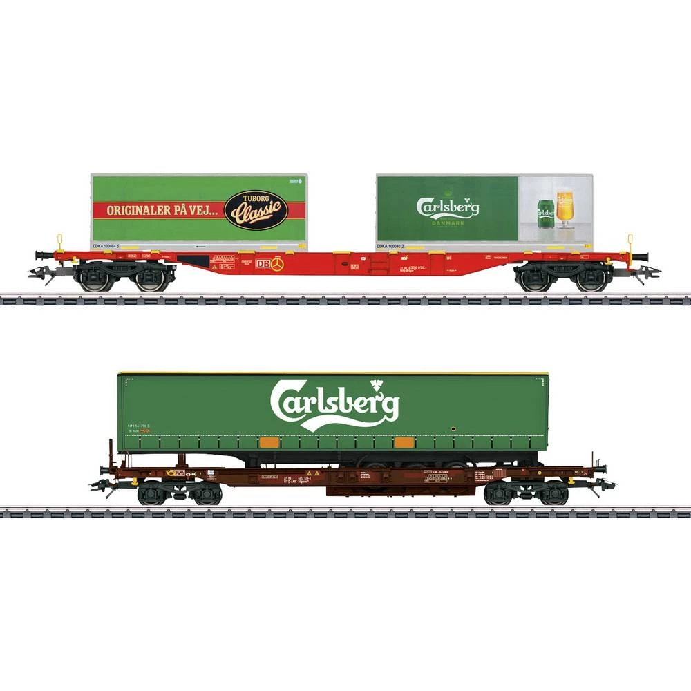 Märklin 47109 H0 Set 2 vagona kvalitete "Carlsberg i Tuborg" kompanije AAE & DB AG slika