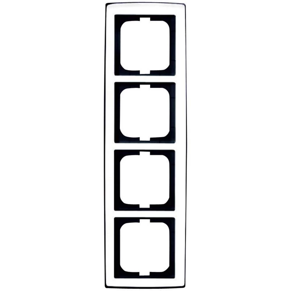 Busch-Jaeger 4-struki pokrivni okvir Solo krom (brušeni) 1724-80G slika