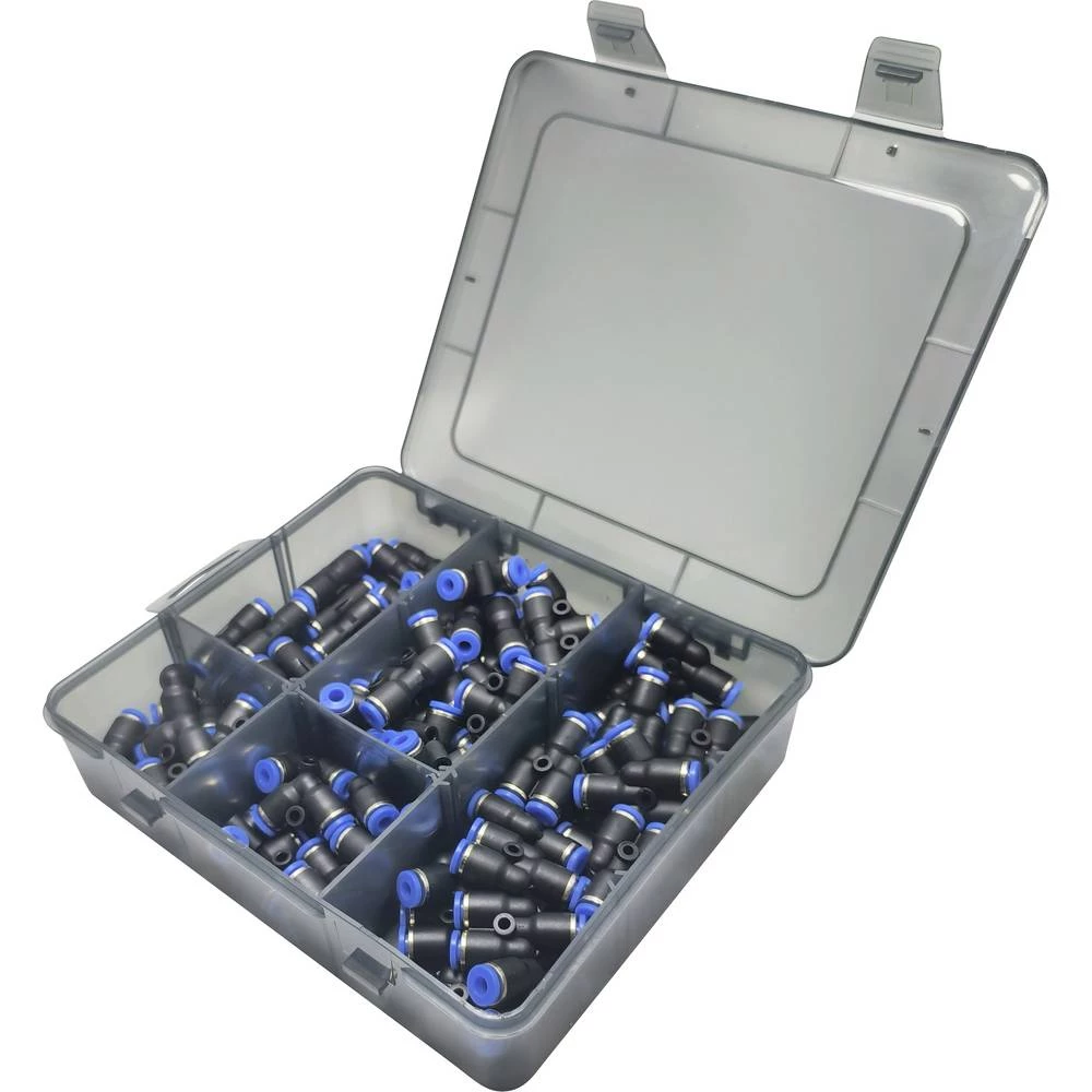 TRU COMPONENTS pneumatski konektor TC-14109136 TC-Fitting Set - 4 mm Ø cijevi: 4 mm 80 kom. slika