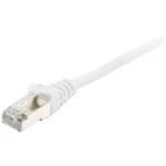 Equip 605510 RJ45 mrežni kabel, Patch kabel cat 6 S/FTP 1 m bijela pozlaćeni kontakti 1 St.