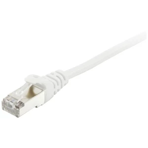 Equip 605510 RJ45 mrežni kabel, Patch kabel cat 6 S/FTP 1 m bijela pozlaćeni kontakti 1 St. slika