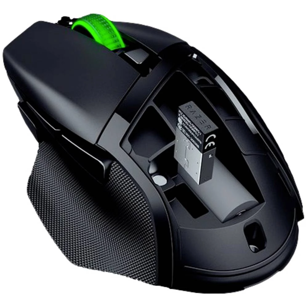 RAZER Basilisk V3 X HyperSpeed ergonomski miš za igranje Bluetooth® optički crna 7 Tipke 18000 dpi ergonomski slika