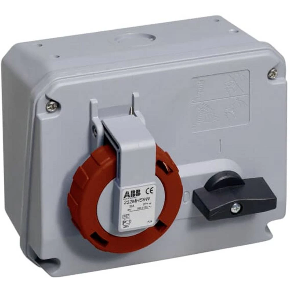 ABB 232MHS9W 2CMA167849R1000 CEE zidna utičnica  3-polni  1 St. slika
