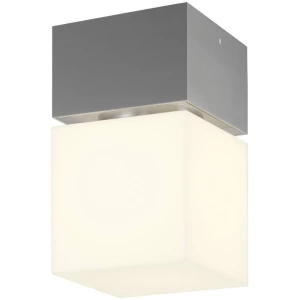 Vanjska stropna svjetiljka LED, Štedna žarulja E27 20 W SLV Square 1000337 Plemeniti čelik slika