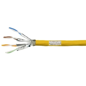Instalacijski kabel Cat.7A S/FTP, klasa protupožarne zaštite B2ca, 25 m LogiLink CPV0068 mrežni kabel CAT 7a žuta 25 m slika
