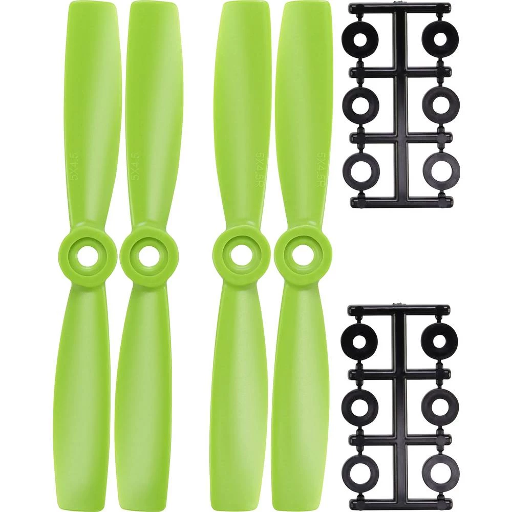 HQ Prop 2-lopatice Komplet propelera za trkaće koptere Radijusni 5 x 4.5  (12.7 x 11.4 cm) BN5X4.5G&BN5X4.5RG slika