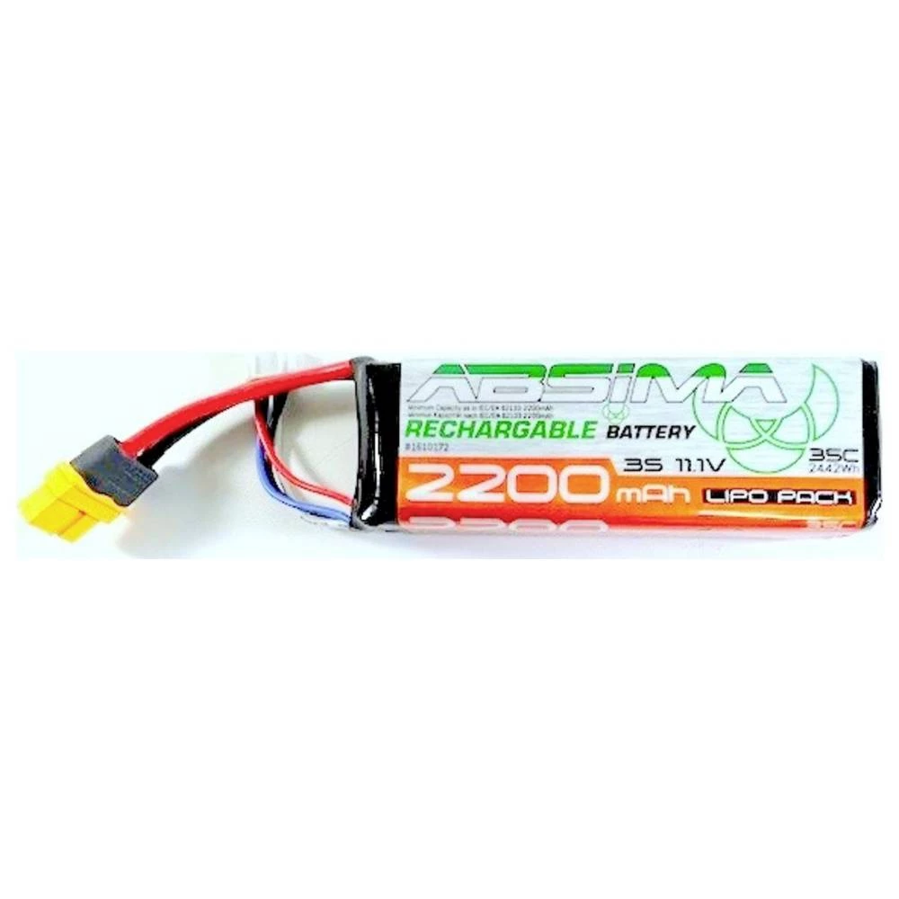 Absima lipo akumulatorski paket za modele 11.1 V 2200 mAh 35 C softcase slika