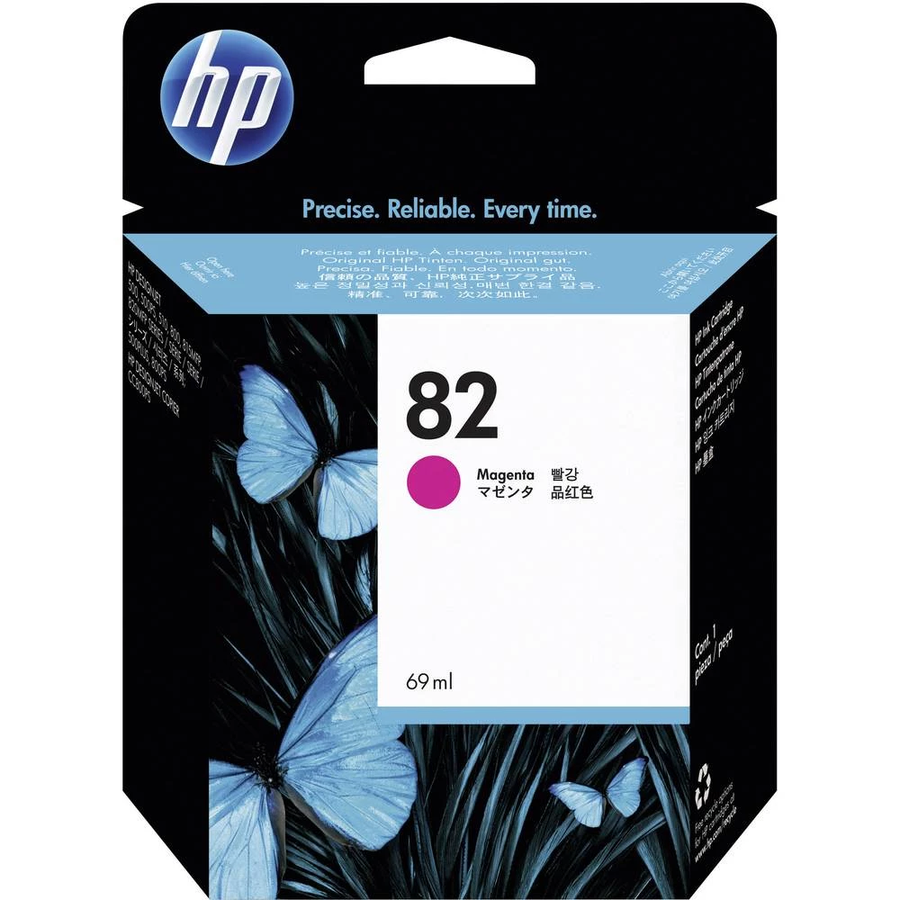 HP Patrona tinte 82 Original Purpurno crven CH567A Patrona slika