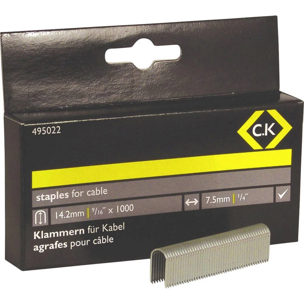 C.K 495022 spajalice 1 kom. Dimenzije (D x Š) 14 mm x 7.5 mm slika