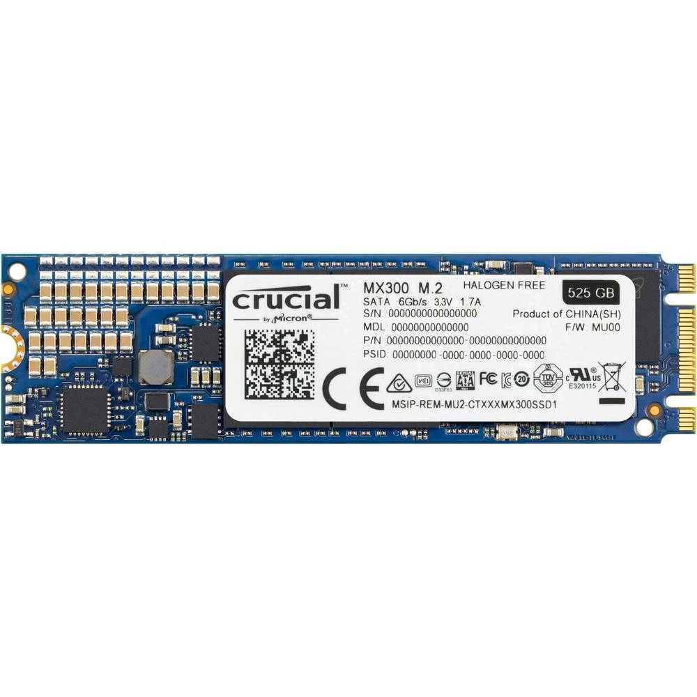 Unutarnji SATA M.2 SSD 2280 525 GB Crucial MX300 Maloprodaja CT525MX300SSD4 M.2 slika